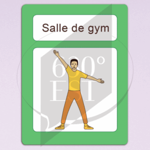 Panneau signalétique Salle de gym