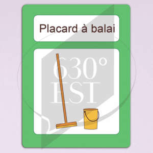 Panneau signalétique Placard à balai