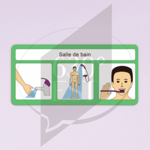 Panneau signalétique Salle de bain - mitigeur