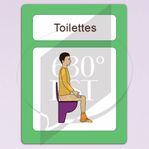 Panneau signalétique Toilette