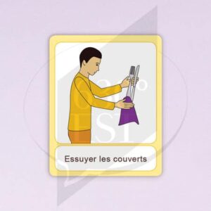 Pictogramme Essuyer les couverts