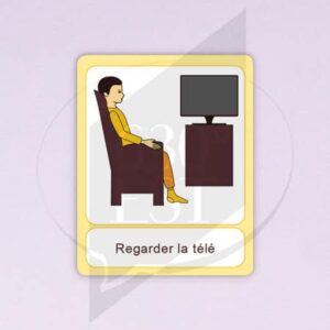 Pictogramme Regarder le télé