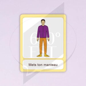 Pictogramme Mettre son manteau