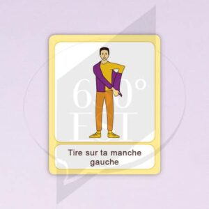 Pictogramme Tirer sur ta manche gauche