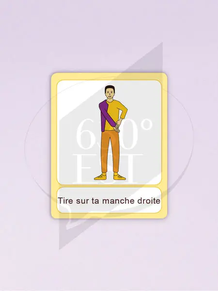 Pictogramme Tirer sur ta manche droite