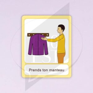 Pictogramme Prendre ton manteau