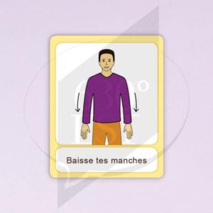 Pictogramme Baisser tes manches