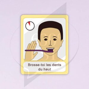 Pictogramme Brosse les dents haut temps
