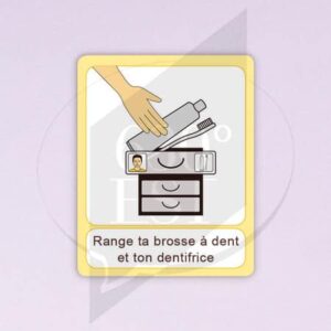 Pictogramme Ranger ta brosse à dent