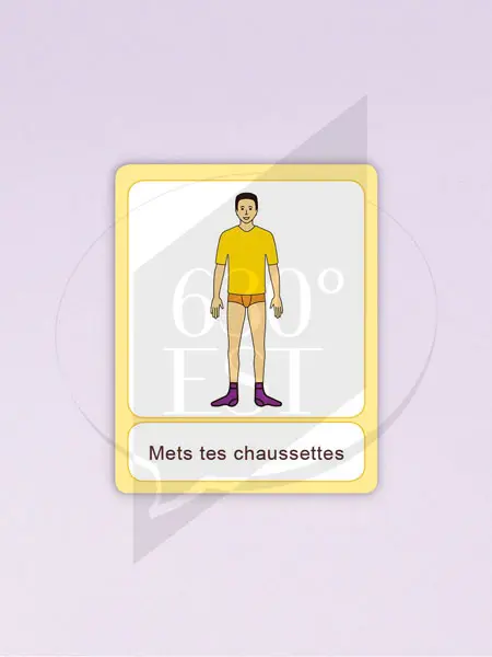 Pictogramme Mettre ses chaussettes