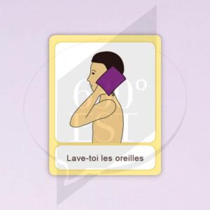 Pictogramme Se laver l'oreille