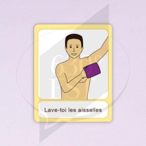 Pictogramme Se laver l'aisselle