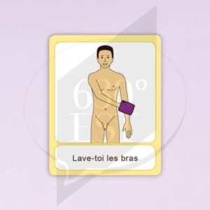 Pictogramme Se laver le bras