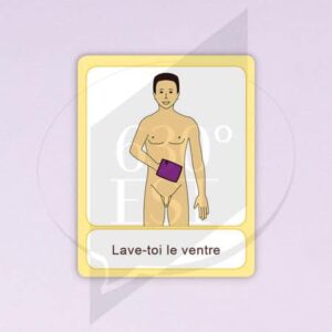 Pictogramme Se laver le ventre
