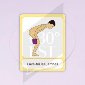 Pictogramme Se laver la cuisse