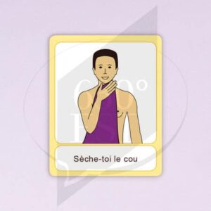 Pictogramme Se sécher le cou