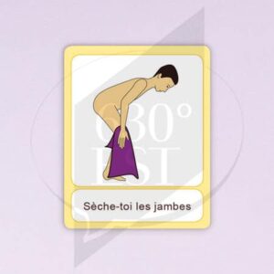 Pictogramme Se sécher les jambes