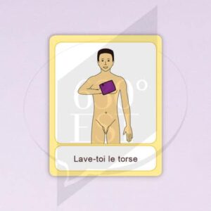 Pictogramme Se laver le torse