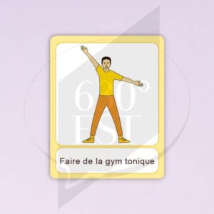 Pictogramme Faire de la gym tonique