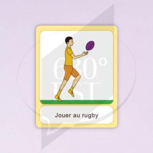 Pictogramme Jouer au rugby