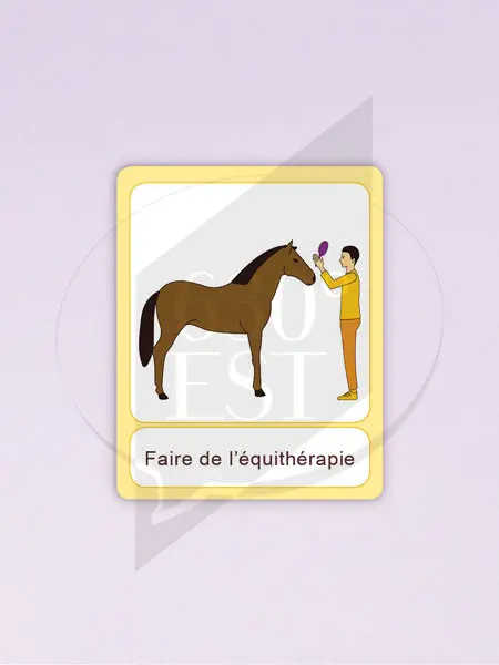 Pictogramme Faire de l'équitation