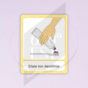Pictogramme Étaler le dentifrice
