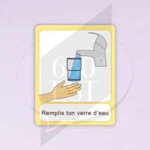 Pictogramme Remplir ton verre d'eau mitigeur