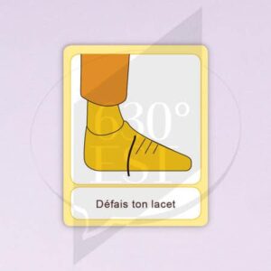Pictogramme Défaire tes lacets
