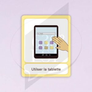 Pictogramme Utiliser la tablette