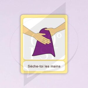 Pictogramme Sécher les mains