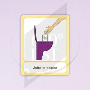 Pictogramme Jeter le papier